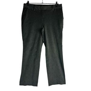 Talbots Womans 10P Petite Curvy Barely Boot Cut Dress Pants Grey Thick Stretch